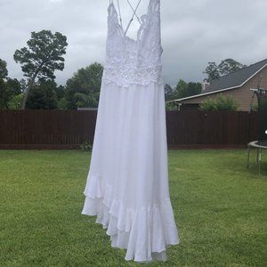 Women's Free People White Sundress Size M
